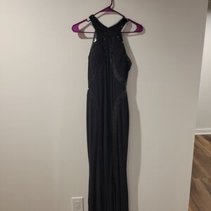 Xscape Black Sequin Maxi Dress